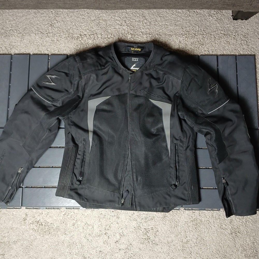 Unisex‎ Scorpion EXO Skeletal Jacket Armored Motorcycle Padded Water Resistant S